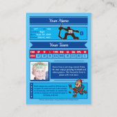 Visite Carte de hockey Goalie (Dos)