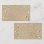 Visite Carte de la place du sable et des coquillages (Devant / Derrière)