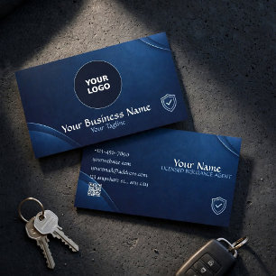 Visite Carte de l'agent d'assurance professionnel