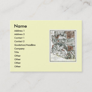 Visite Carte de l'Arizona et drapeau d'état