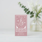Visite Carte de lash tech Mystic Rose Tarot (Debout devant)