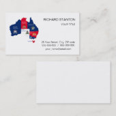 Visite Carte de l'Australie (Devant / Derrière)