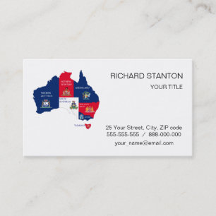 Visite Carte de l'Australie
