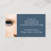 Visite Carte de l'esthéticienne de salon de spa de maquil (Dos)