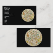 Visite Carte de l'étoile du ciel du Nord et des constella (Devant / Derrière)