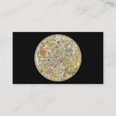 Visite Carte de l'étoile du ciel du Nord et des constella (Dos)