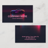 Visite Carte de l'industrie automobile avec effet dégradé (Devant / Derrière)