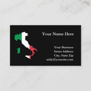 Visite Carte de l'Italie Forme Couleurs du drapeau italie