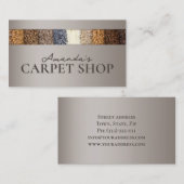 Visite Carte de magasin simple de tapis gris (Devant / Derrière)
