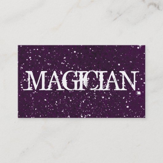 Visite Carte de Magicien (Devant)