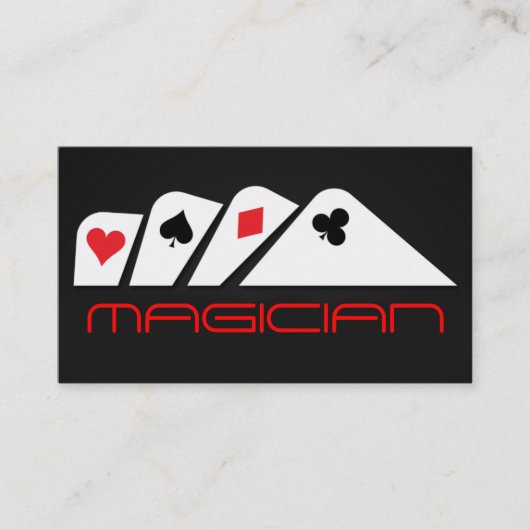 Visite Carte de magicien de magie Tour de poker Divertiss (Devant)