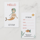 Visite Carte de maman de *~* - sirène de carte de date de (Devant / Derrière)