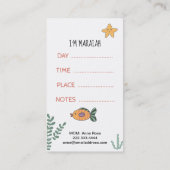 Visite Carte de maman de *~* - sirène de carte de date de (Dos)