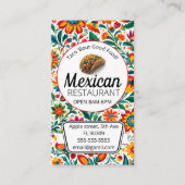 Visite carte de marché de fruits de restauration mexicain (Devant)
