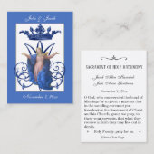 Visite Carte de mariage catholique marianite Sainte (Devant / Derrière)