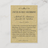 Visite Carte de mariage catholique Sainte Vierge Marie Jo (Dos)