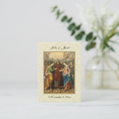 Visite Carte de mariage catholique traditionnelle Sainte (Debout devant)