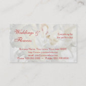 Visite Carte de mariage florale (Dos)