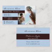 Visite Carte de mariage nuptiale (Devant / Derrière)