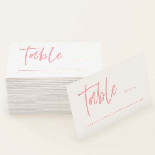 Visite Carte de Mariage rose pâle