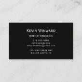 Visite Carte de mécanicien mobile professionnel (Dos)