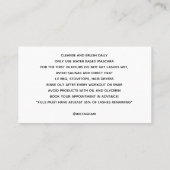 Visite Carte de mèche de soins ultérieurs de baguette (Dos)