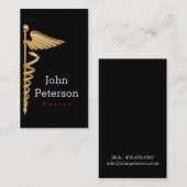 Visite Carte de médecine de médecin pratique de médecin (Devant / Derrière)