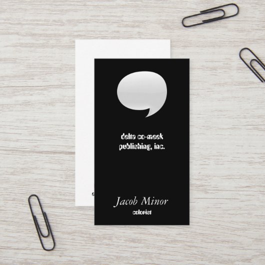 Visite Carte de mémoire à bulles de la parole [3d] (Devant/Arrière en situation)