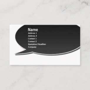 Visite Carte de mémoire à bulles noire de la parole