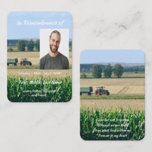 Visite Carte de mémoire de poche commémorative Grain Hey