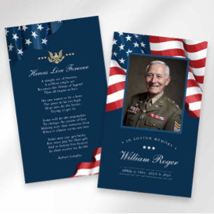 Visite Carte de Mémoire Patriotique Carte de Prière