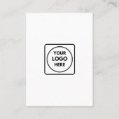 Visite Carte de menu de branding d'entreprise avec code Q (Dos)