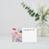 Visite Carte de message Bouquet Bouquet de papillons modi (Debout devant)