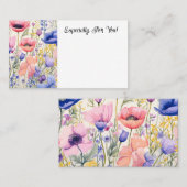 Visite Carte de message Bouquet Bouquet de papillons modi (Devant / Derrière)