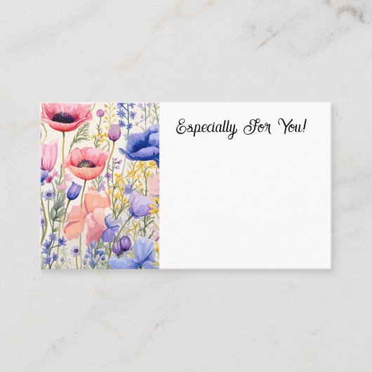 Visite Carte de message Bouquet Bouquet de papillons modi (Devant)