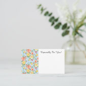 Visite Carte de message Bouquet Bouquet Rose modifiable (Debout devant)