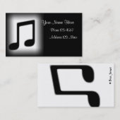 Visite Carte de musique (Devant / Derrière)