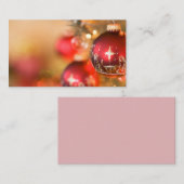 Visite Carte de Noël (Devant / Derrière)