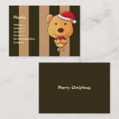 Visite Carte de Noël professionnelle (Devant / Derrière)