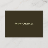Visite Carte de Noël professionnelle (Dos)