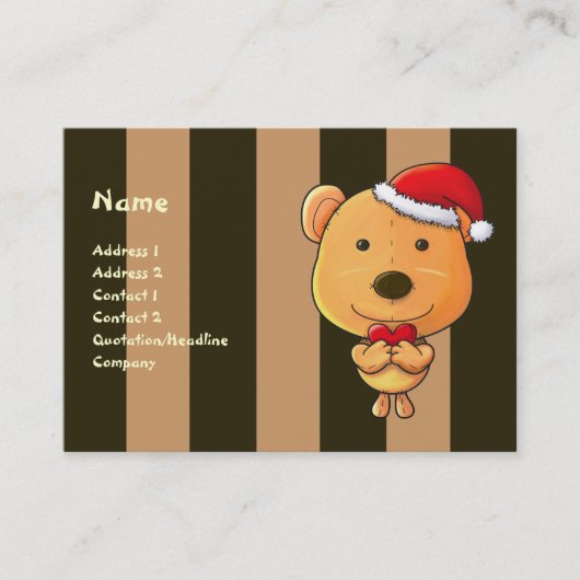 Visite Carte de Noël professionnelle (Devant)