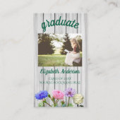 Visite Carte de nom de fête de jardin de graduation (Devant)