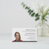 Visite Carte de nom de la massothérapie (Debout devant)