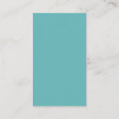 Visite Carte de nom de remise de diplôme vert cyan (Dos)