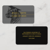 Visite Carte de nom du diplômé (Devant / Derrière)