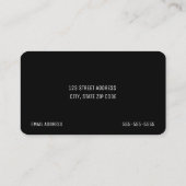 Visite Carte de nom du diplômé (Dos)