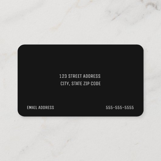 Visite Carte de nom du diplômé (Dos)