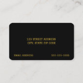 Visite Carte de nom du diplômé (Dos)