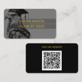 Visite Carte de nom du diplômé | Aigle (Devant / Derrière)