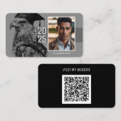 Visite Carte de nom du diplômé | Aigle (Devant / Derrière)